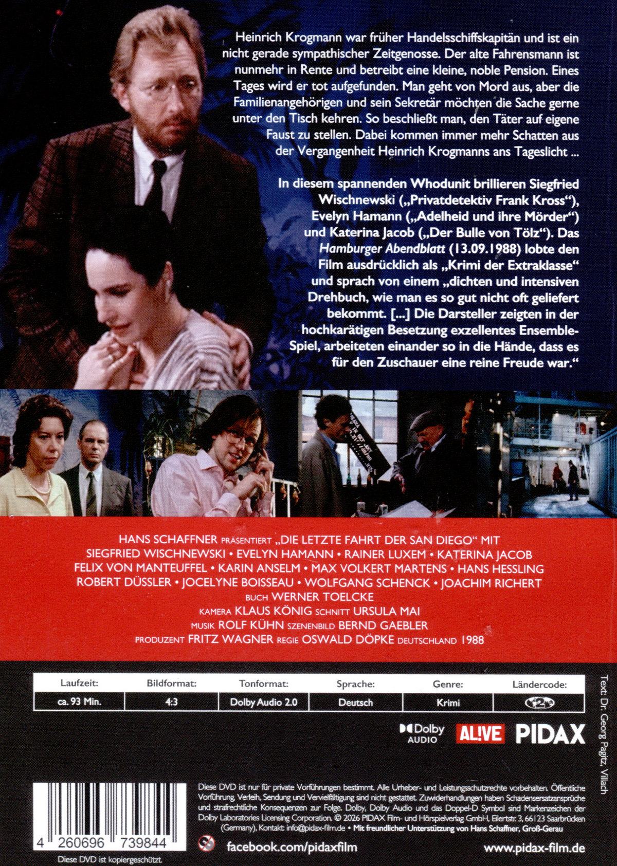 Die letzte Fahrt der San Diego / Spannender Kriminalfilm mit hochkarätiger Besetzung (Pidax Film-Klassiker)  (DVD)