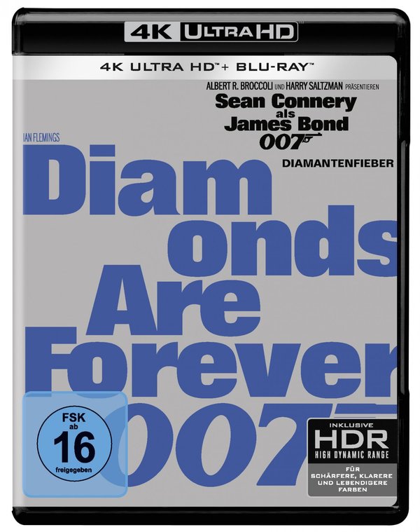 James Bond - Diamantenfieber  (4K Ultra HD) + (Blu-ray)