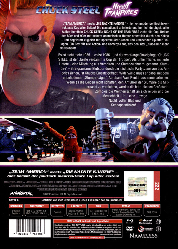 Chuck Steel: Night of the Trampires - Uncut Mediabook Edition  (DVD+blu-ray) (E)