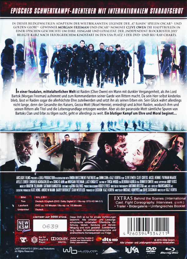 Last Knights - Die Ritter des 7. Ordens - Limited Mediabook (DVD+blu-ray)