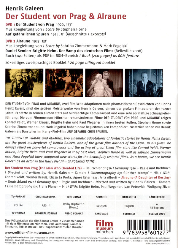 Der Student von Prag & Alraune  [2 DVDs]  (DVD)