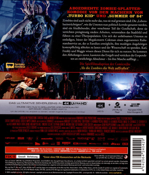 We Are Zombies  (4K Ultra HD)