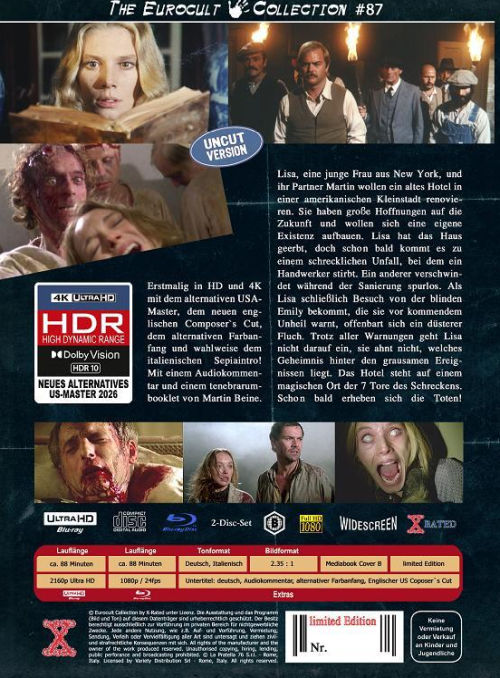 Geisterstadt der Zombies - Über dem Jenseits - Uncut Mediabook Edition  (4K Ultra HD+blu-ray) (B)