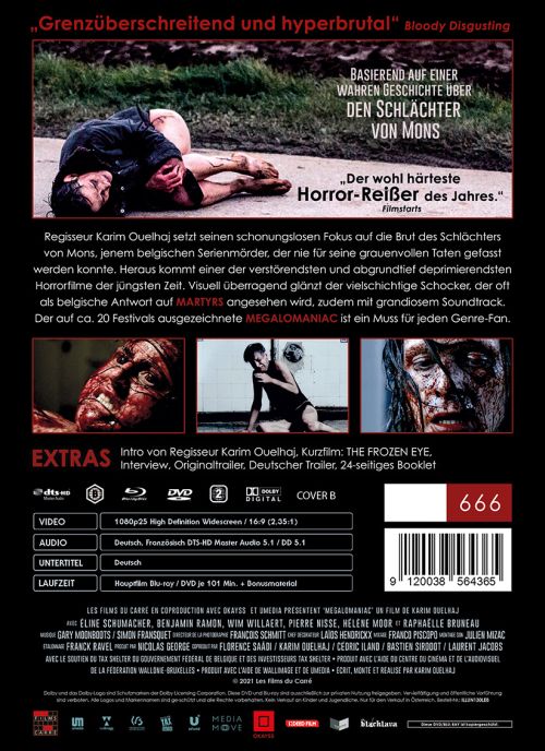 Megalomaniac - Uncut Mediabook Edition  (DVD+blu-ray) (B)