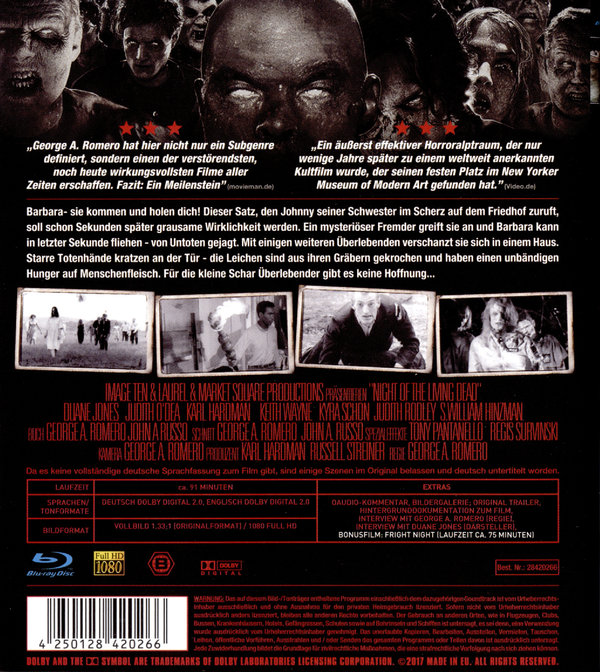 Nacht der lebenden Toten, Die (blu-ray)