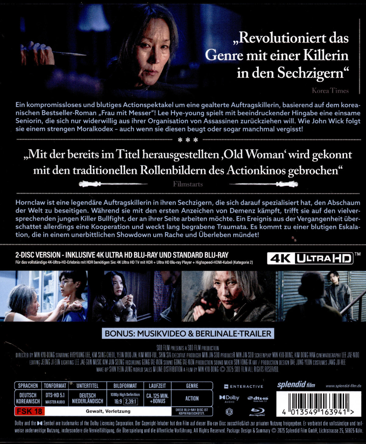 The Old Woman with the Knife LTD. - 4K HDR 2-Disc Limited Edition  (4K Ultra HD) (+ Blu-ray)