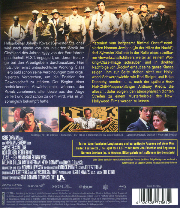 F.I.S.T. - Ein Mann geht seinen Weg - Special Edition (blu-ray)