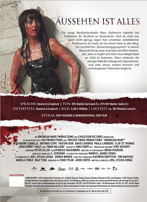 American Mary - Uncut Mediabook Edition  (DVD+blu-ray) (B)