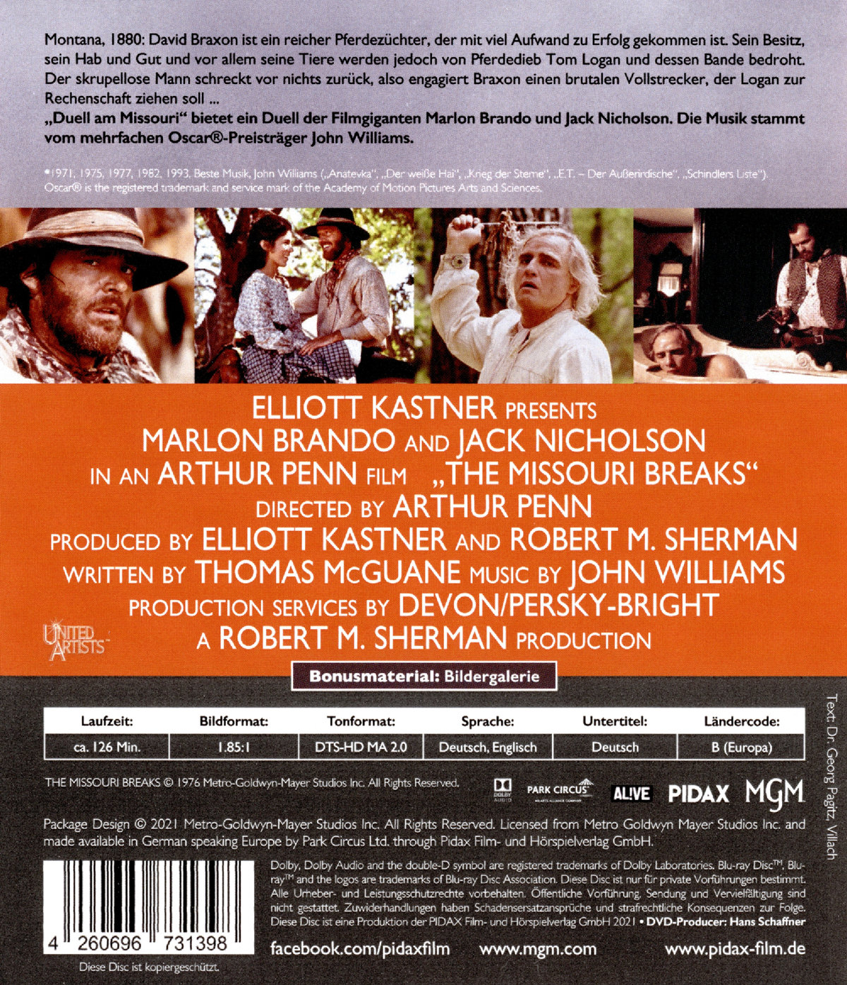 Duell am Missouri - The Missouri Breaks (blu-ray)
