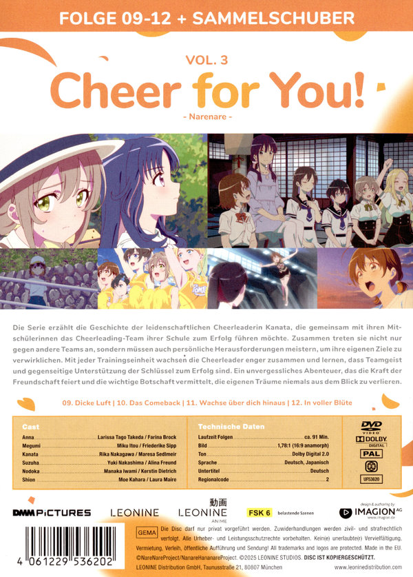 Cheer for You! - Vol. 3 + Sammelschuber  (DVD) Cheer for You! - Vol. 3 + Sammelschuber  (DVD)