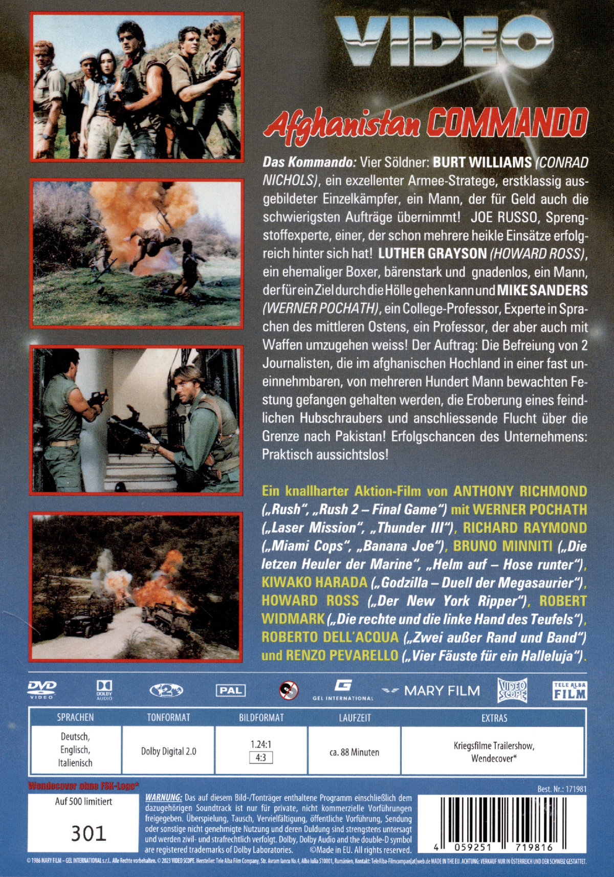 Afghanistan Commando - Uncut Edition  (DVD)