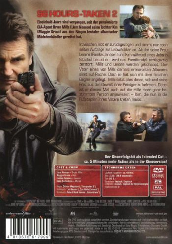 96 Hours - Taken 2 - Extended Cut  (DVD)