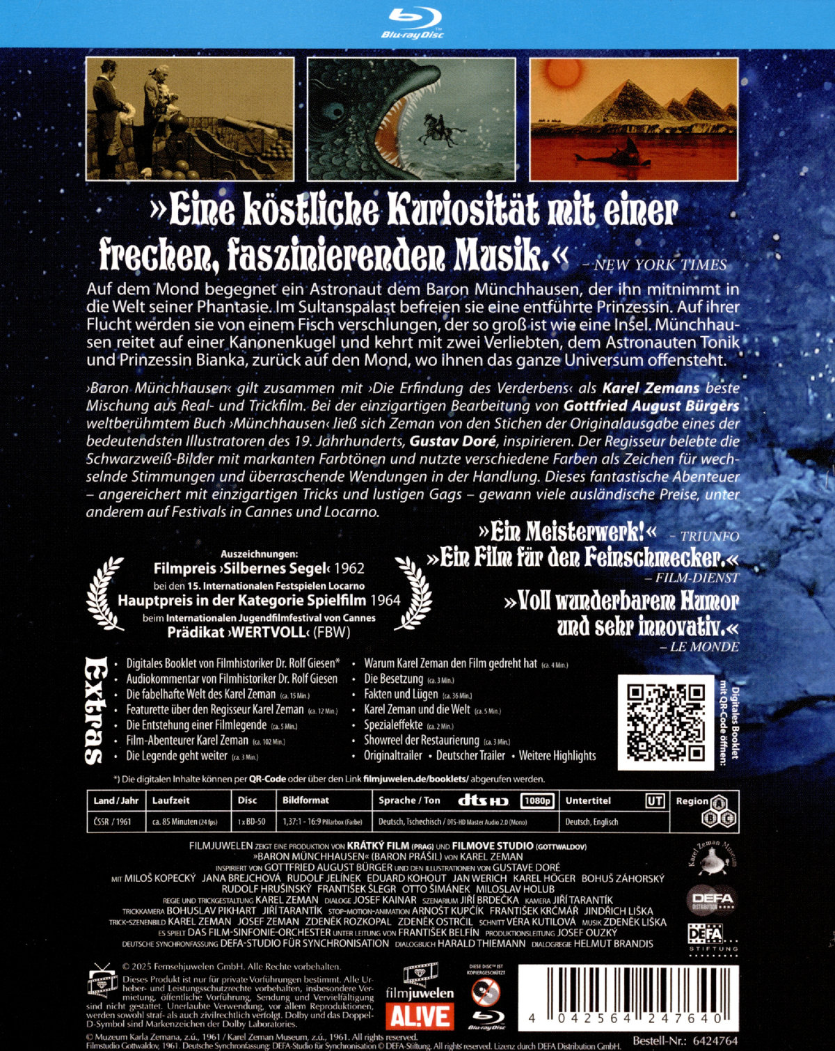 Baron Münchhausen (1961) (Filmjuwelen / DEFA Science Fiction)  (Blu-ray Disc)