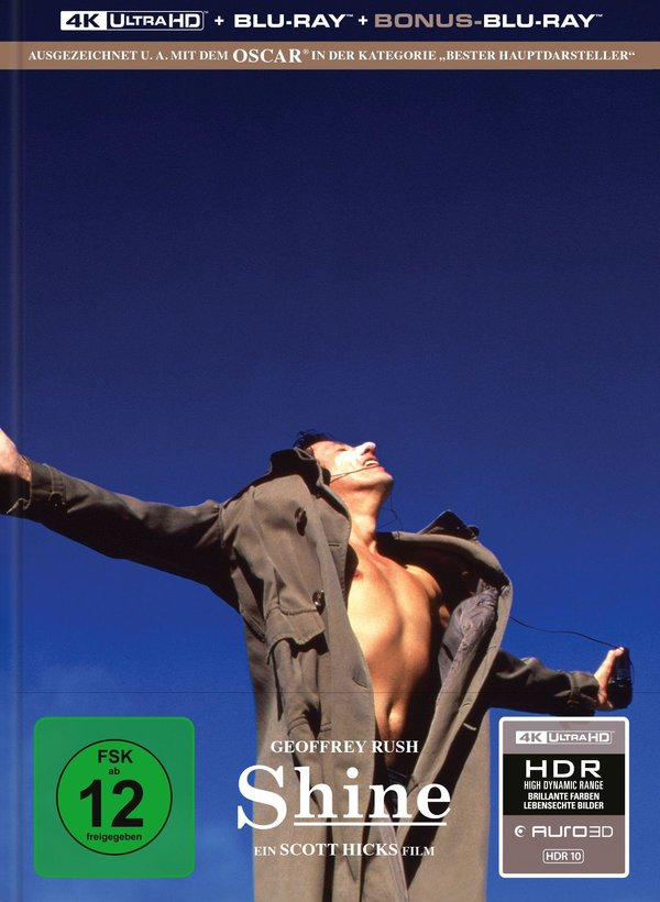 Shine - Der Weg ins Licht - Uncut Mediabook Edition  (4K Ultra HD+blu-ray)