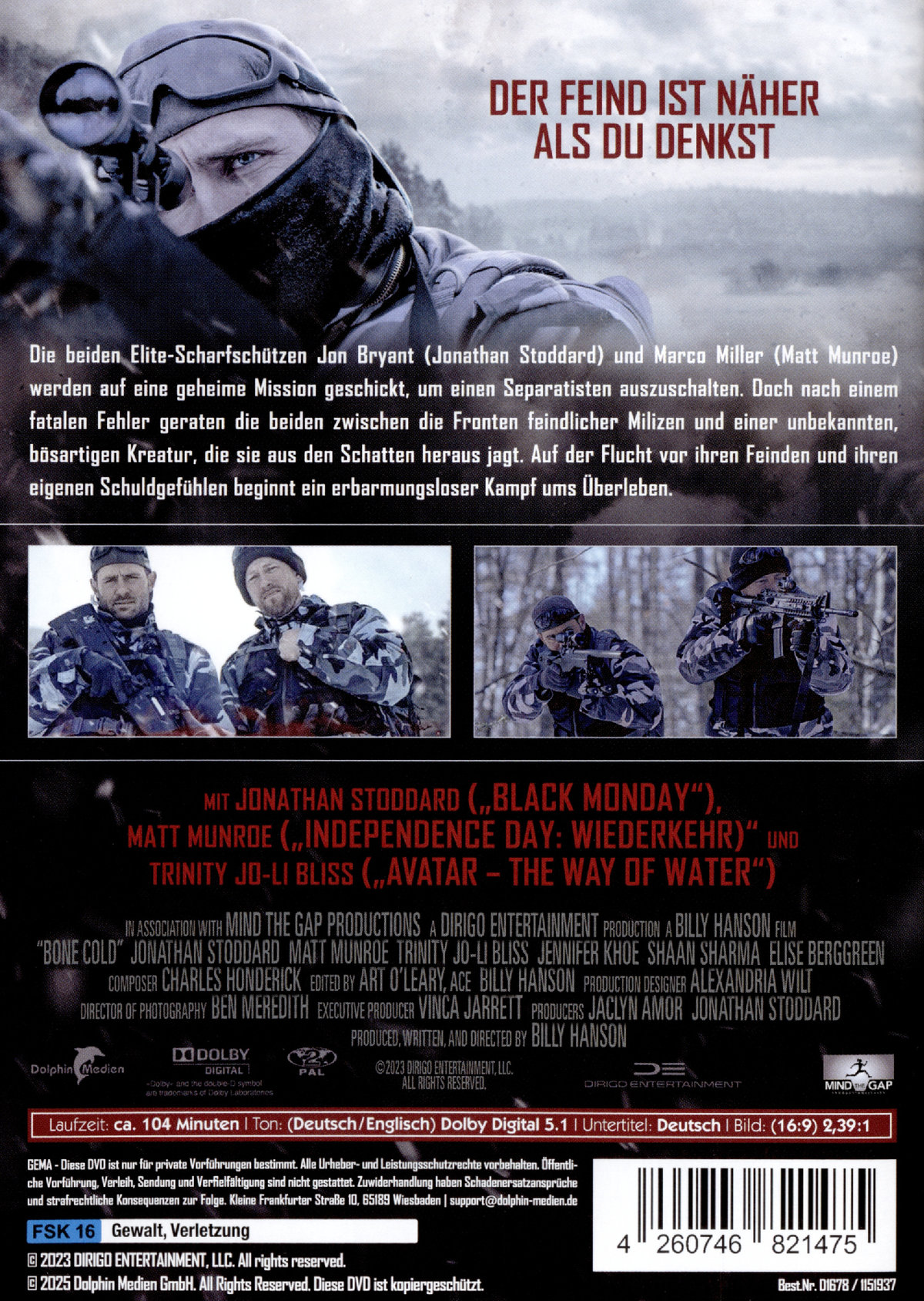 Bone Cold - Ghost Sniper  (DVD)