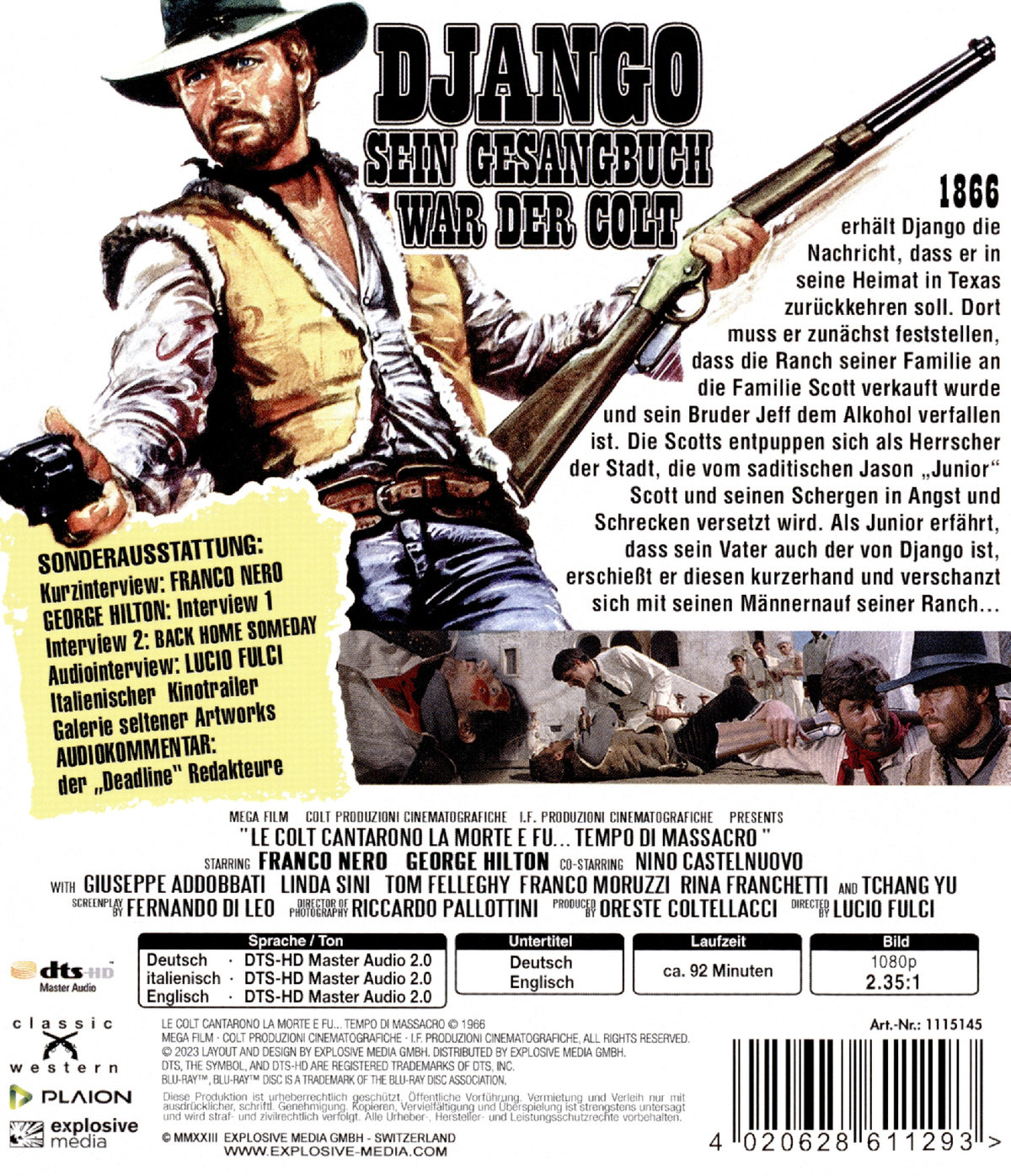 Django - Sein Gesangbuch war der Colt (blu-ray)