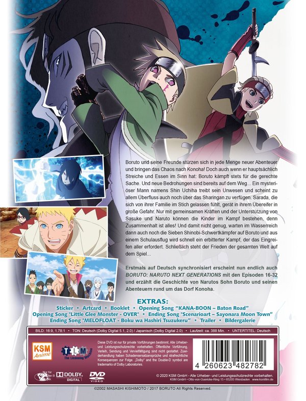 Boruto: Naruto Next Generations - Volume 2 (Episode 16-32) [3 DVDs]  (DVD)
