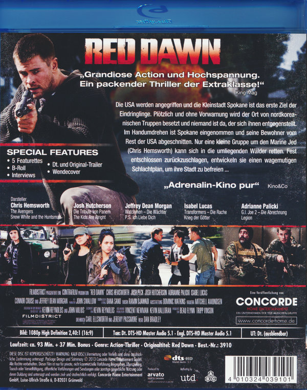 Red Dawn - Der Kampf beginnt im Morgengrauen  (Blu-ray Disc)