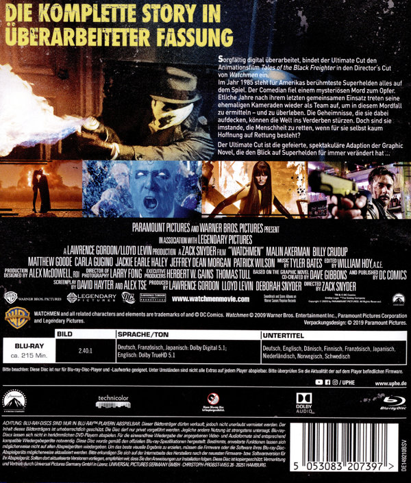 Watchmen - Die Wächter - The Ultimate Cut (blu-ray)