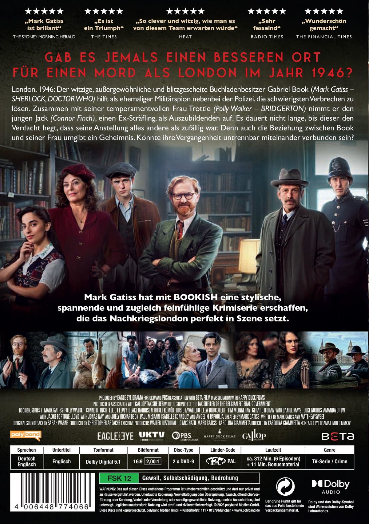Bookish - Ein Mord spricht Bände. Die komplette erste Staffel  [2 DVDs]  (DVD)