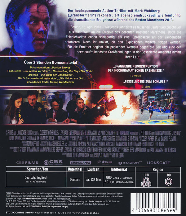 Boston  (4K Ultra-HD) (+ Blu-ray)