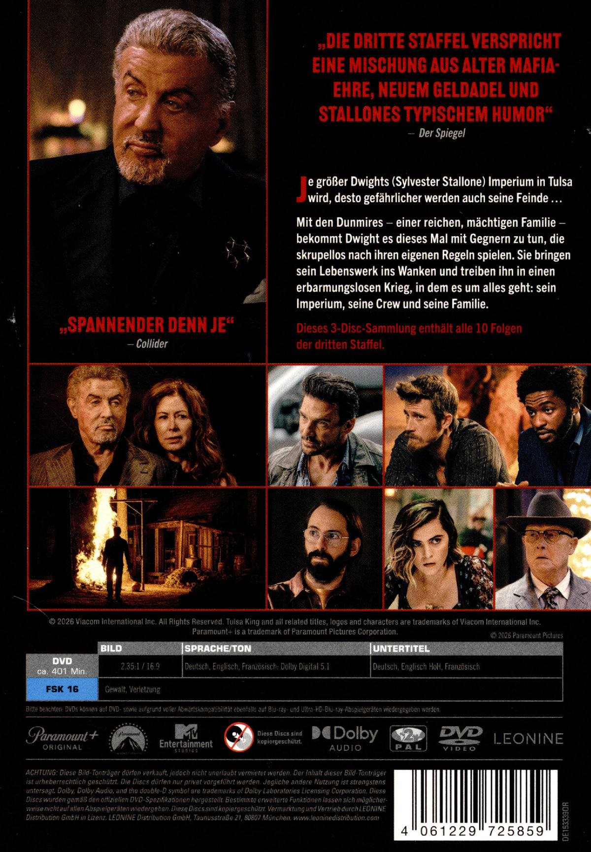Tulsa King - Staffel 3  [3 DVDs]  (DVD)