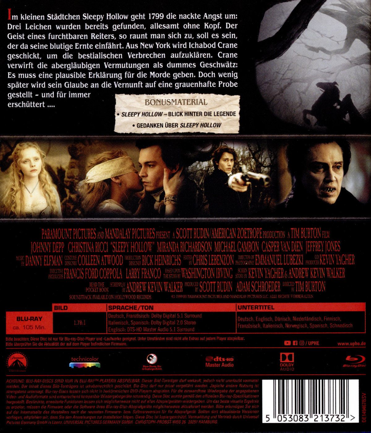 Sleepy Hollow  (Blu-ray Disc)