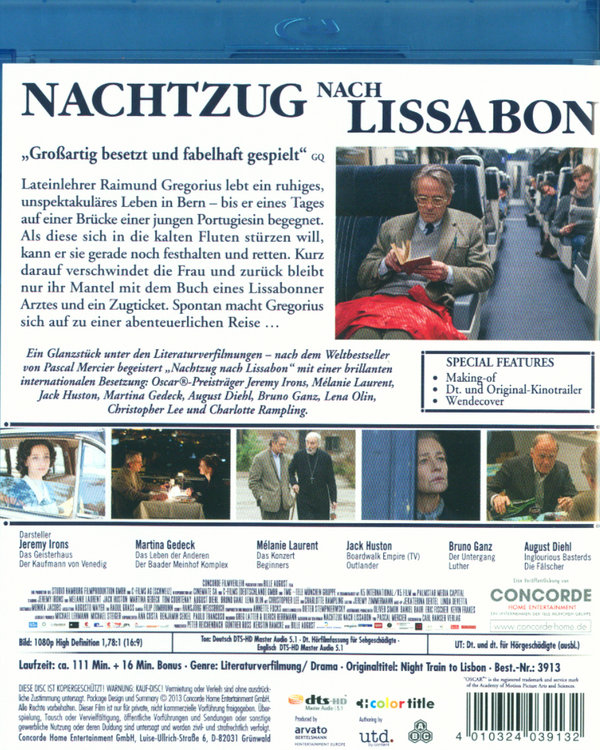 Nachtzug nach Lissabon  (Blu-ray Disc)