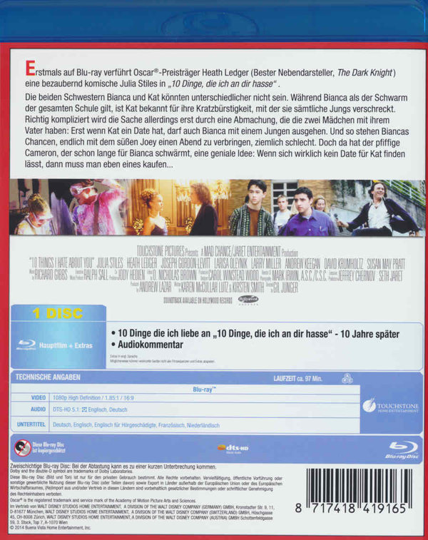 10 Dinge, die ich an Dir hasse - Jubiläums Edition (blu-ray)