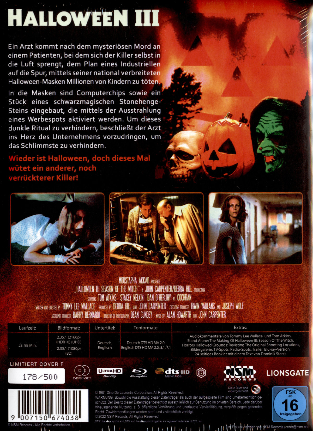 Halloween 3 - Die Nacht der Entscheidung - Uncut Mediabook Edition (4K Ultra HD+blu-ray) (F)