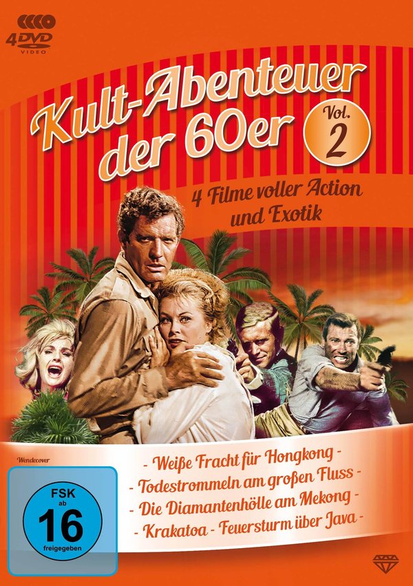 Kult-Abenteuer der 60er Vol. 2 – 4 Filme voller Action und Exotik  [4 DVDs]  (DVD)