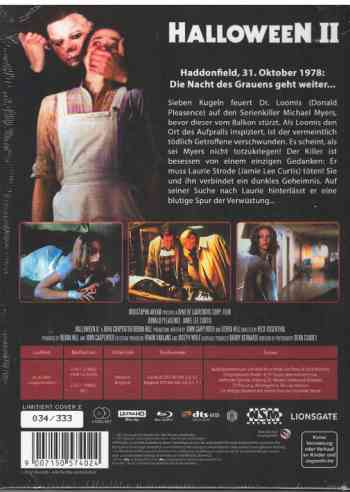 Halloween 2 - Das Grauen kehrt zurück - Uncut Mediabook Edition (4K Ultra HD+blu-ray) (E)