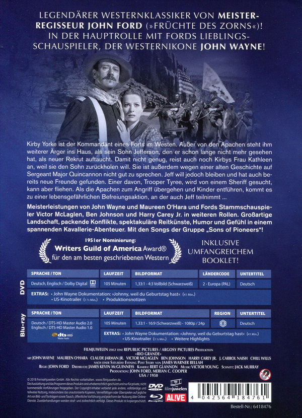 Rio Grande - Limited Mediabook Edition (DVD+blu-ray)