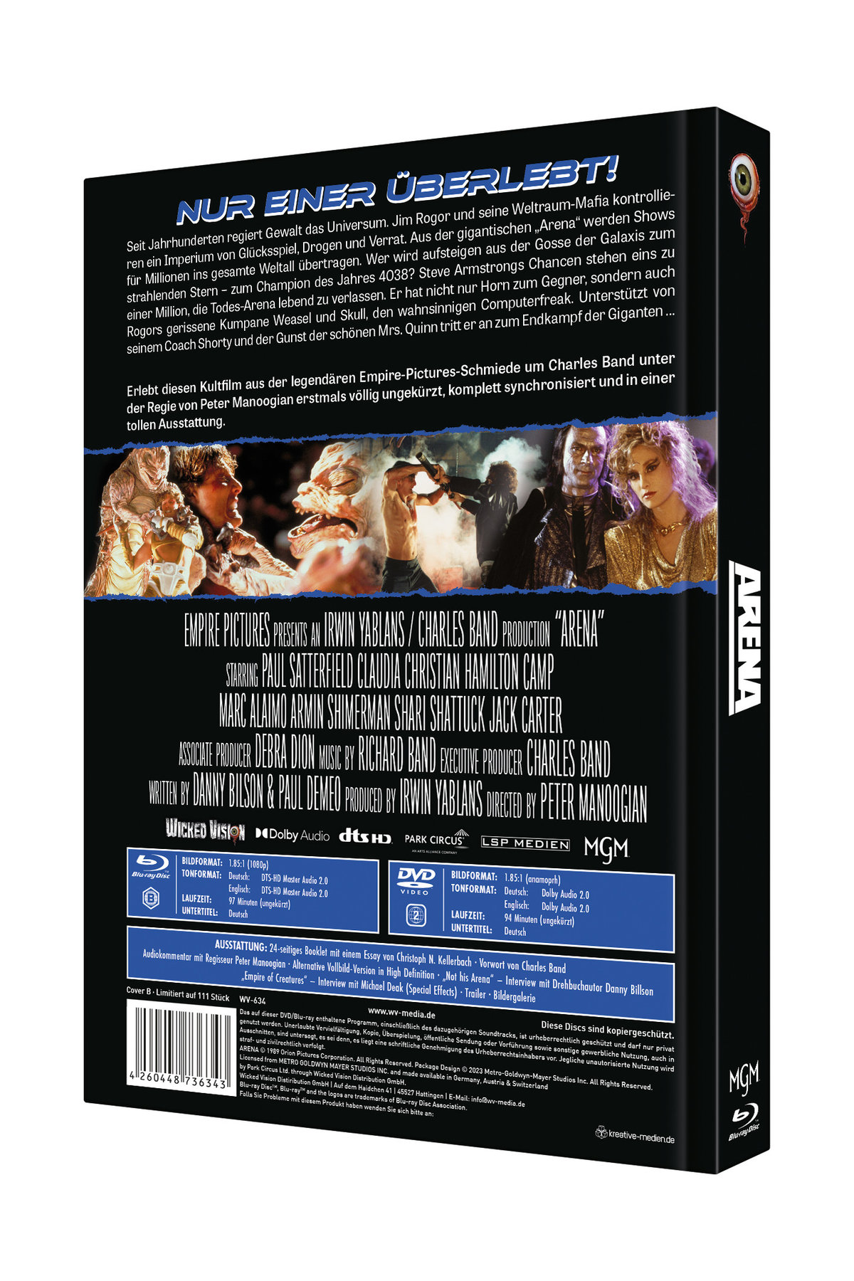 Arena - Uncut Mediabook Edition  (DVD+blu-ray) (B)