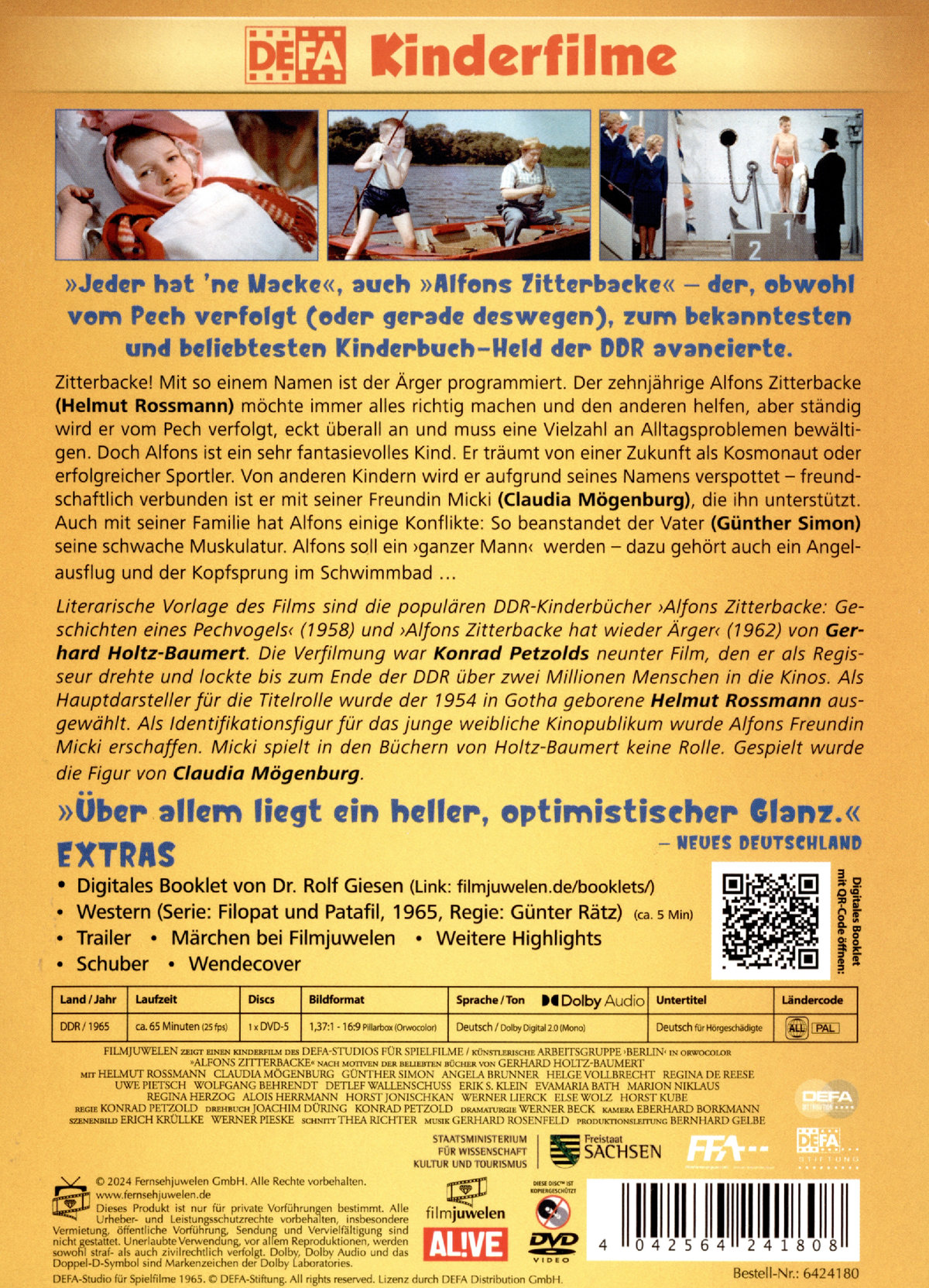 Alfons Zitterbacke (DEFA Filmjuwelen) (DVD) Alfons Zitterbacke (DEFA Filmjuwelen) (DVD)