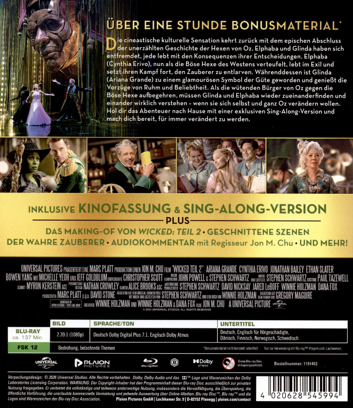 Wicked: Teil 2  (Blu-ray Disc)