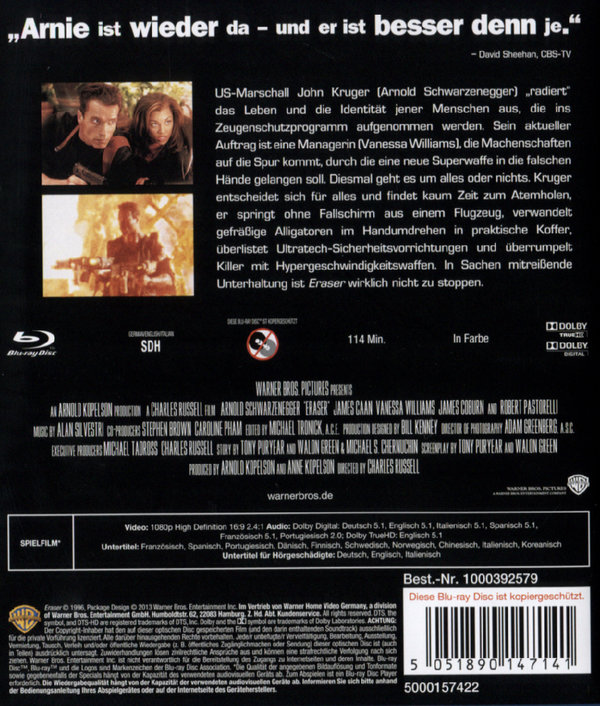 Eraser (blu-ray)
