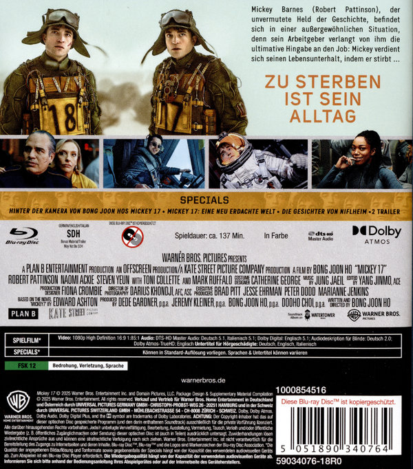 Mickey 17  (Blu-ray Disc)