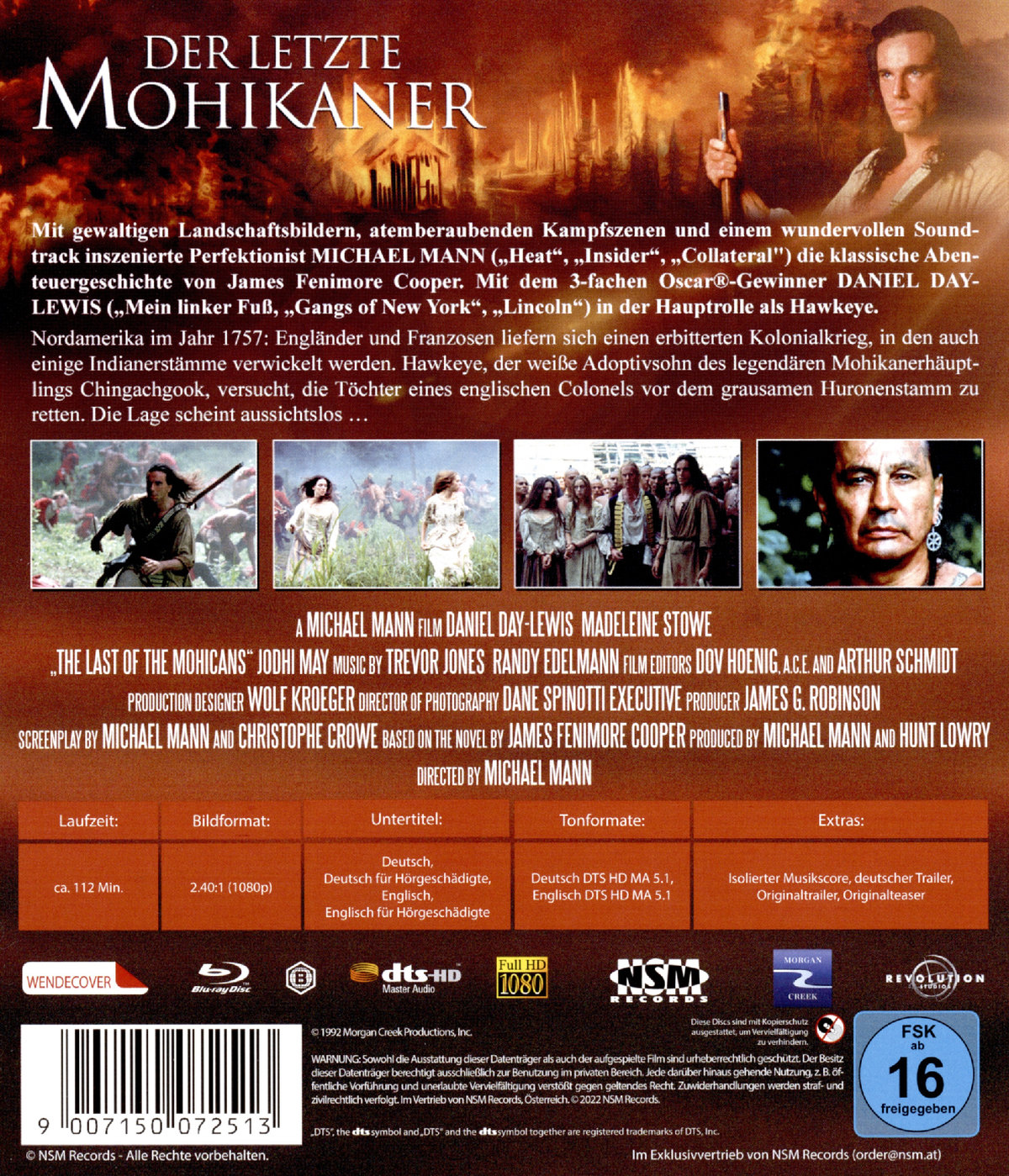 Letzte Mohikaner, Der - Kinofassung (blu-ray)