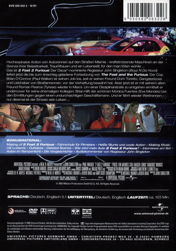2 Fast 2 Furious  (DVD)