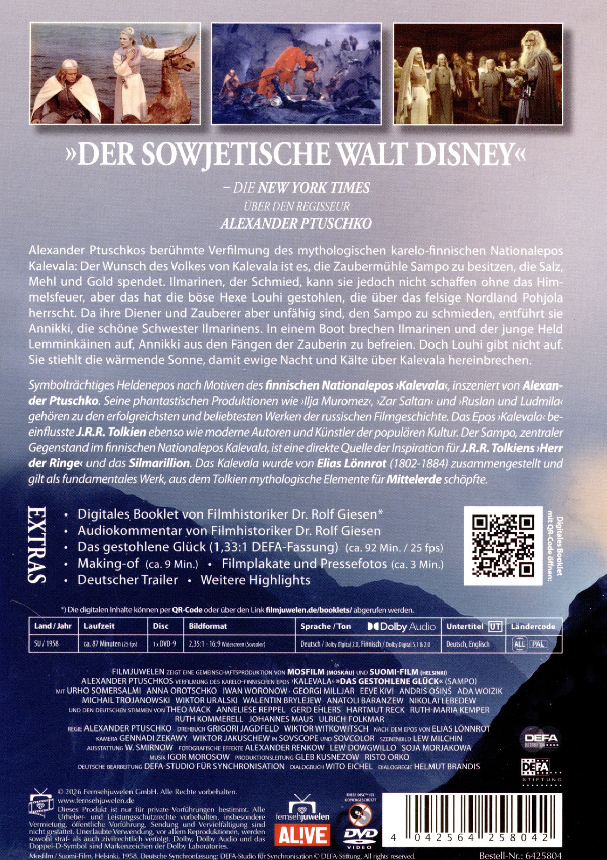 Sampo - Das gestohlene Glück - nach dem finnischen Epos Kalevala (Filmjuwelen / DEFA Fantasy)  (DVD)