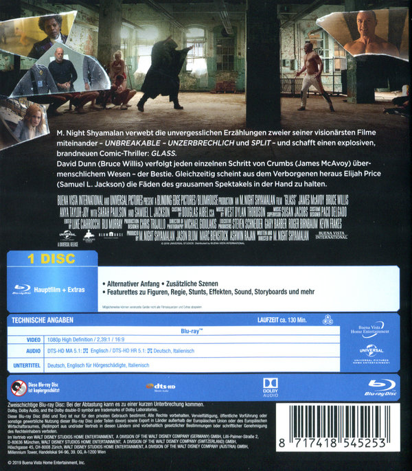 Glass (blu-ray)