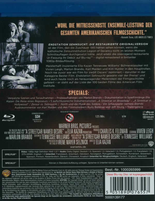 Endstation Sehnsucht (blu-ray)