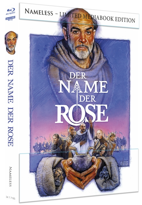 Der Name der Rose - Uncut Mediabook Edition  (4K Ultra HD+blu-ray) (B)