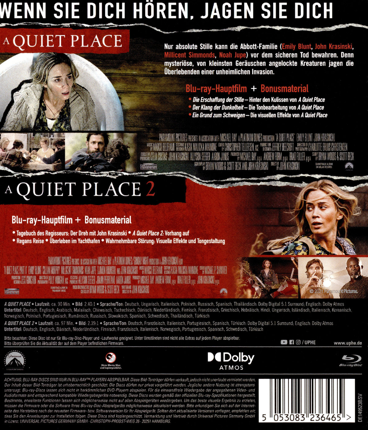 A Quiet Place - 2-Movie Collection (blu-ray)