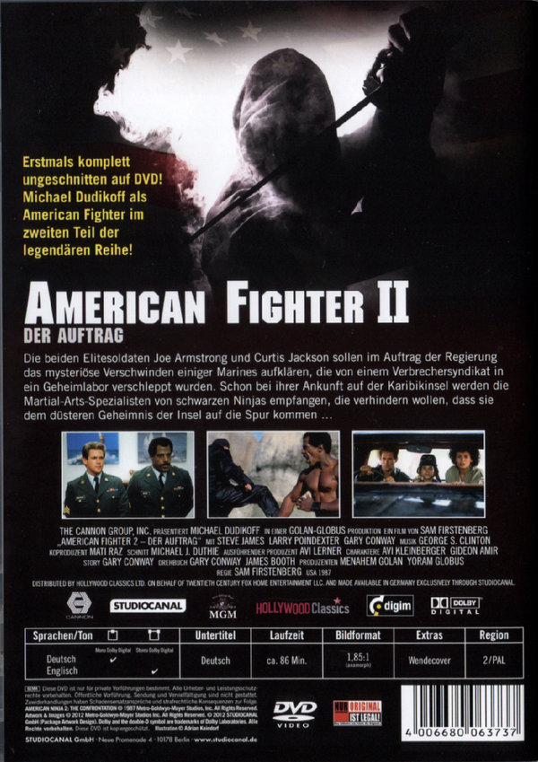 American Fighter 2 - Der Auftrag  (DVD)