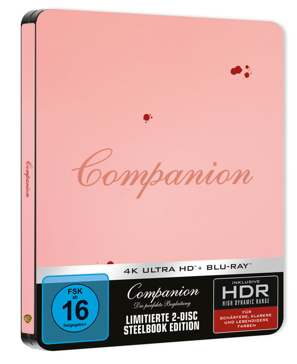 Companion - Die Perfekte Begleitung - Steelbook - Limited Edition  (4K Ultra HD) (+ Blu-ray)
