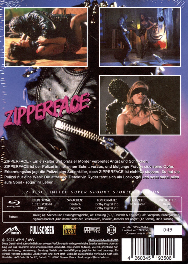 Zipperface - Uncut Mediabook Edition  (DVD+blu-ray) (A)