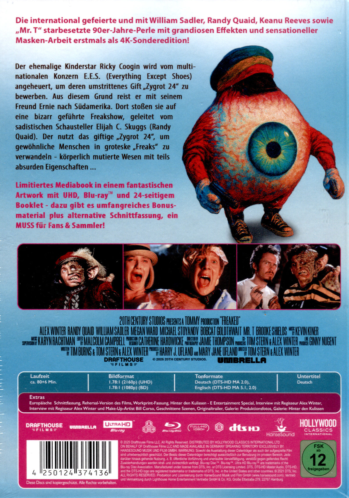 Freaked - Uncut Mediabook Edition  (4K Ultra HD+blu-ray)