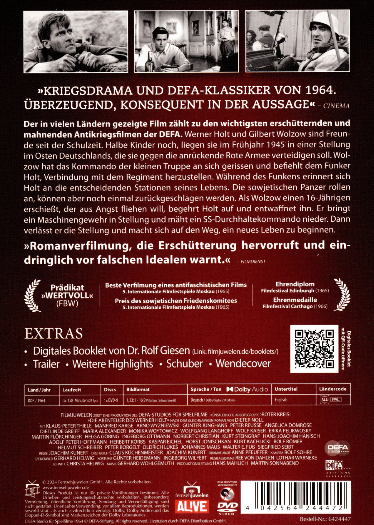 Die Abenteuer des Werner Holt (DEFA Filmjuwelen) (DVD) Die Abenteuer des Werner Holt (DEFA Filmjuwelen) (DVD)